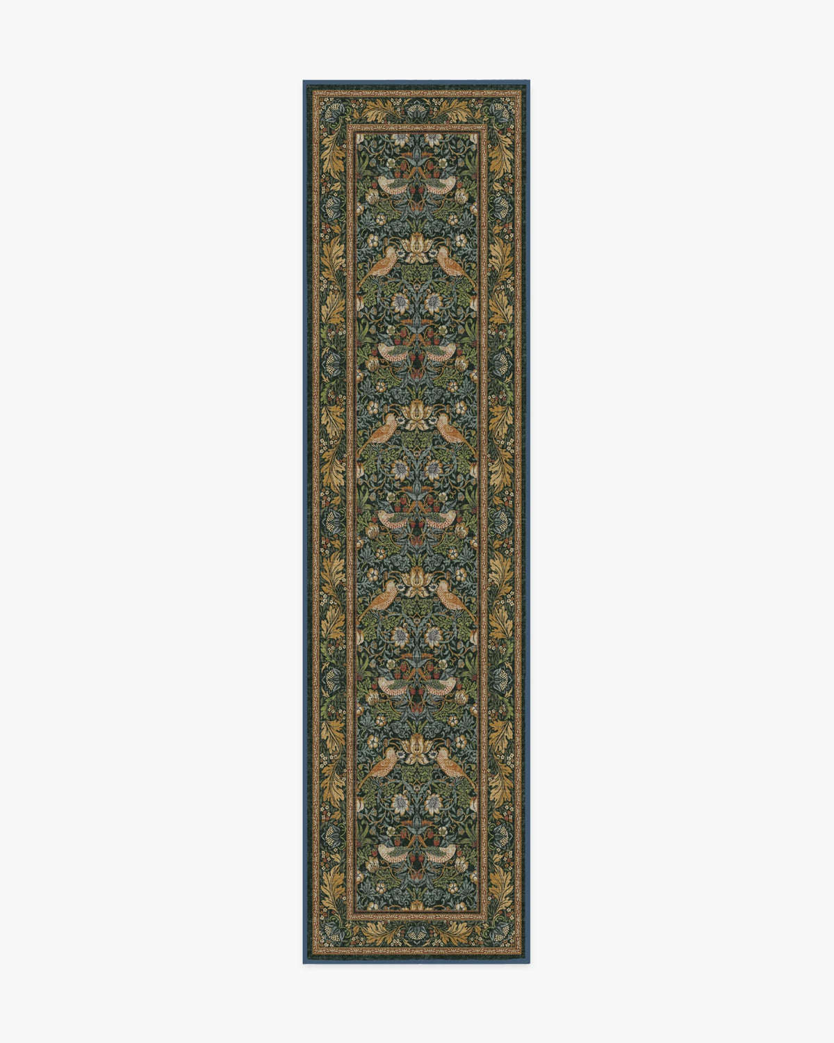 Strawberry Thief Indigo Rug by Morris & Co.