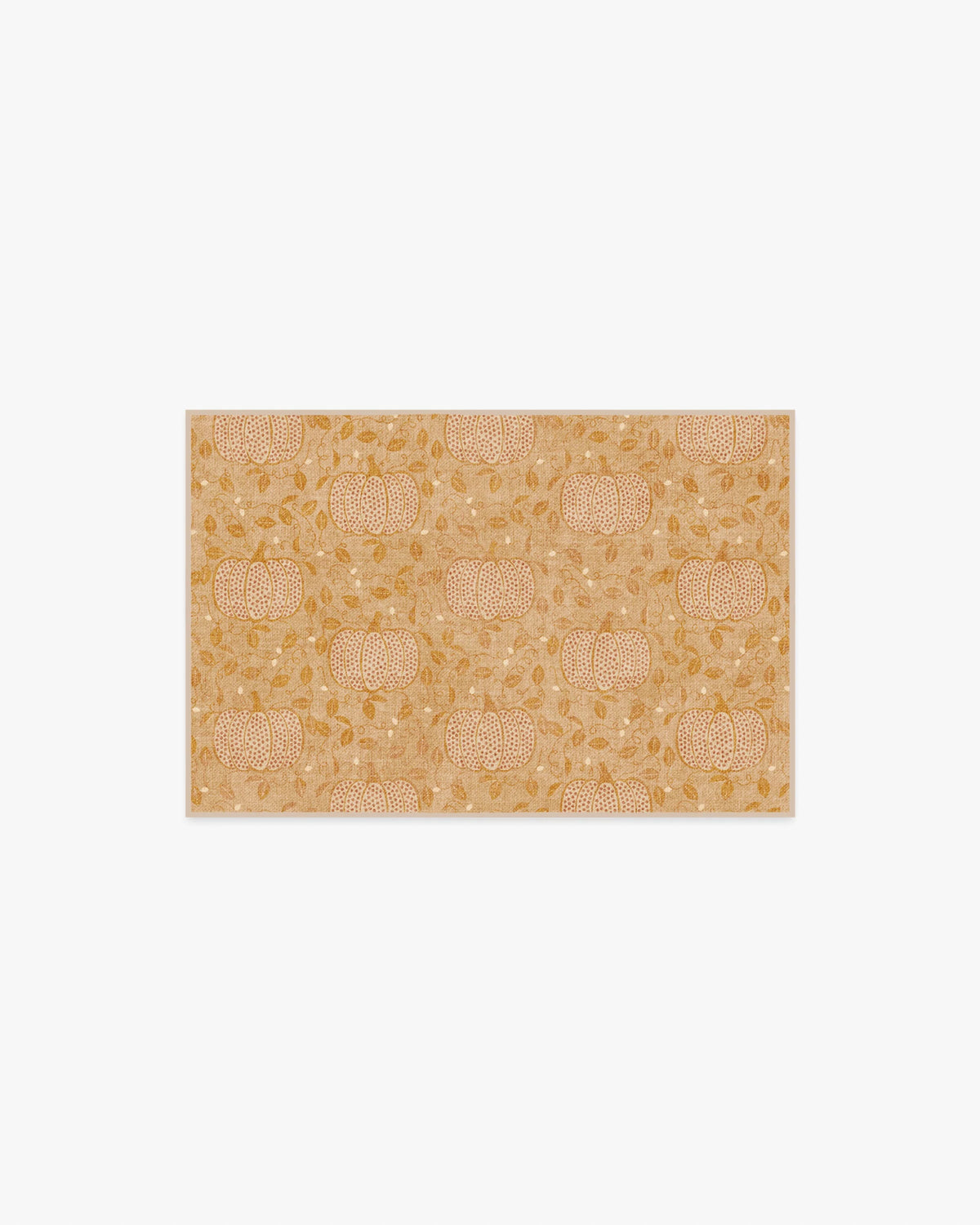 Pumpkin Patch Gold Flatwoven Rug