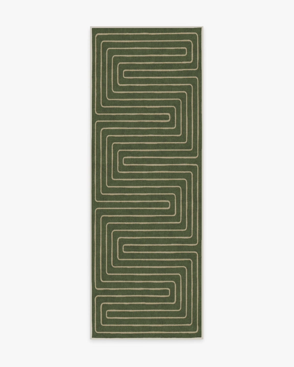Labyrinth Fern Green Rug by Jonathan Adler
