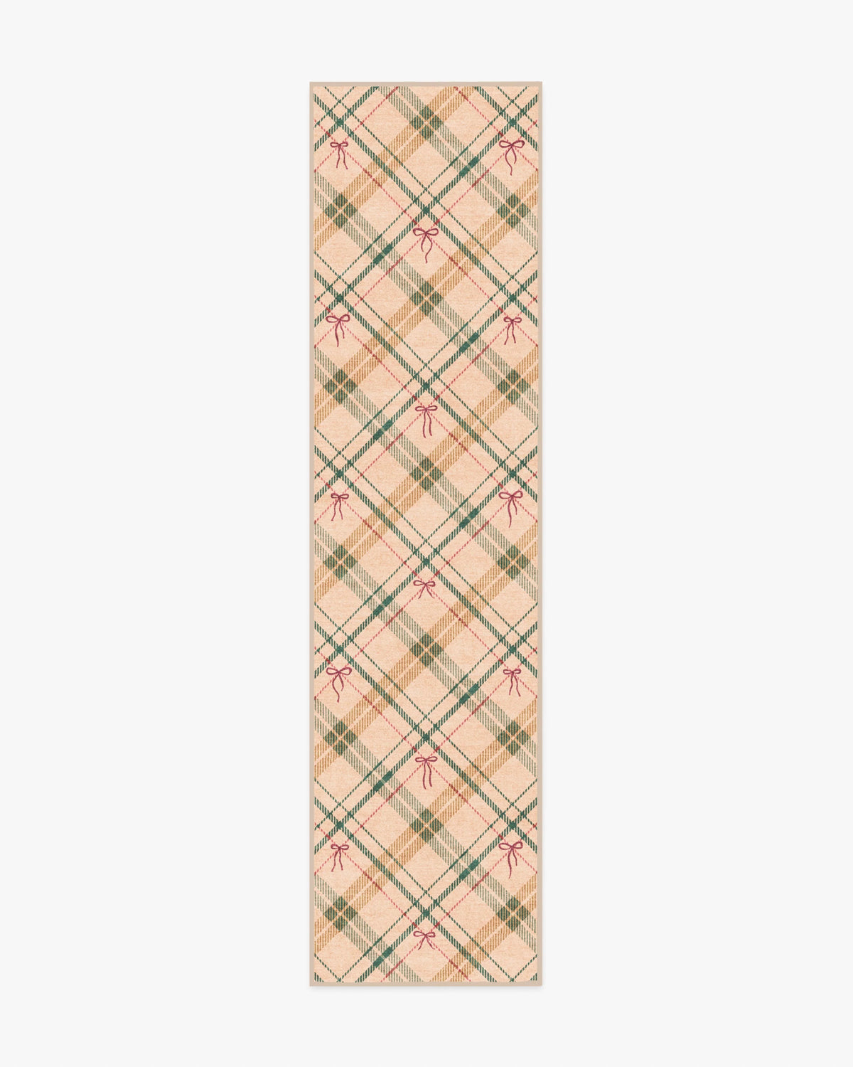 Bow Tartan Natural Flatwoven Rug