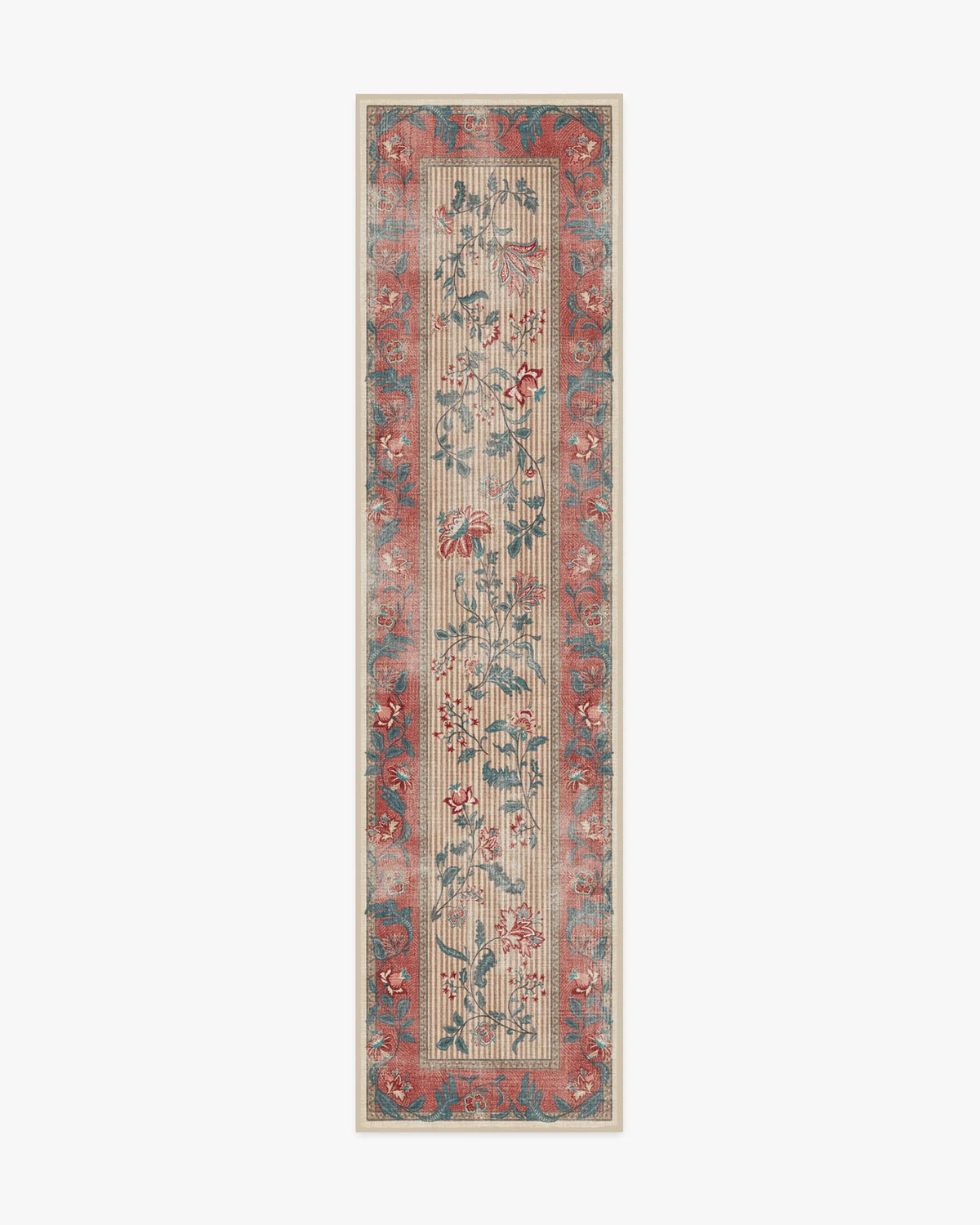 Lilou Currant & Teal Green Rug