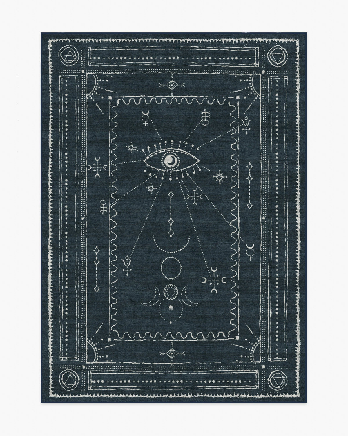 Velith Midnight Blue Flatwoven Rug