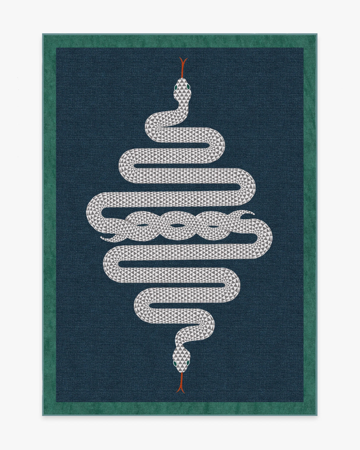 Venom Sapphire Flatwoven Rug by Jonathan Adler
