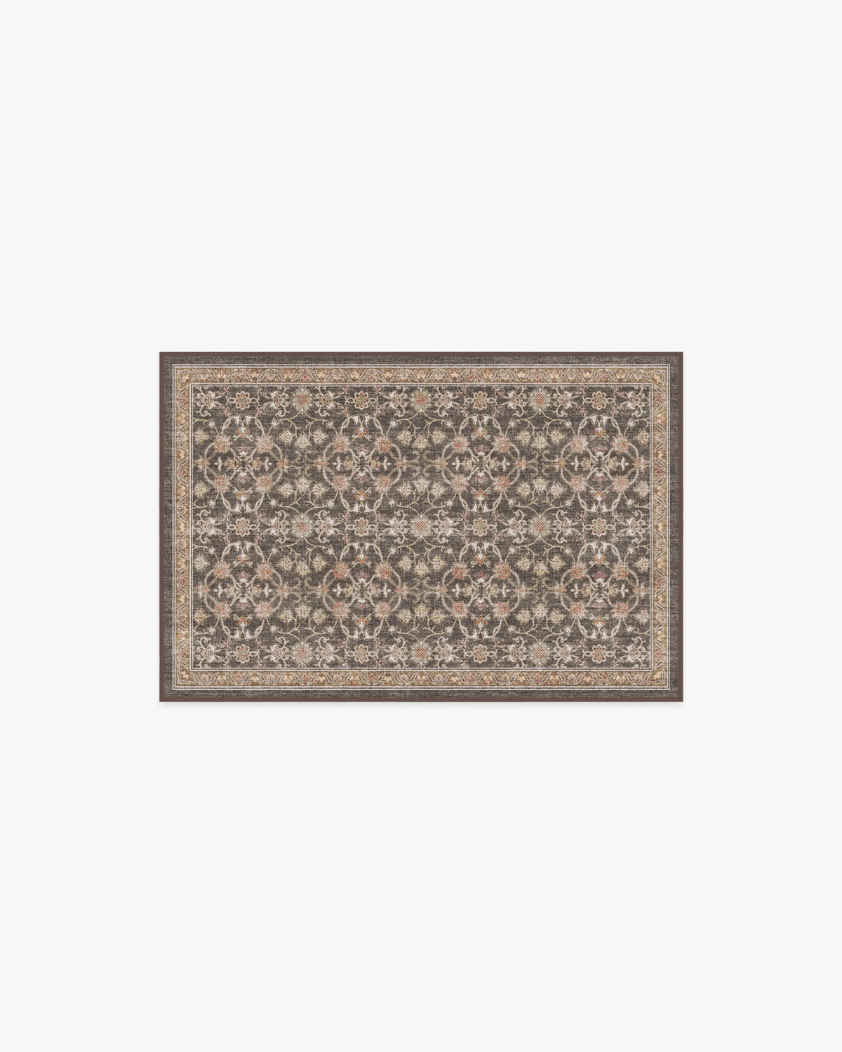 Persian Scroll Dark Wood Rug by Morris & Co.