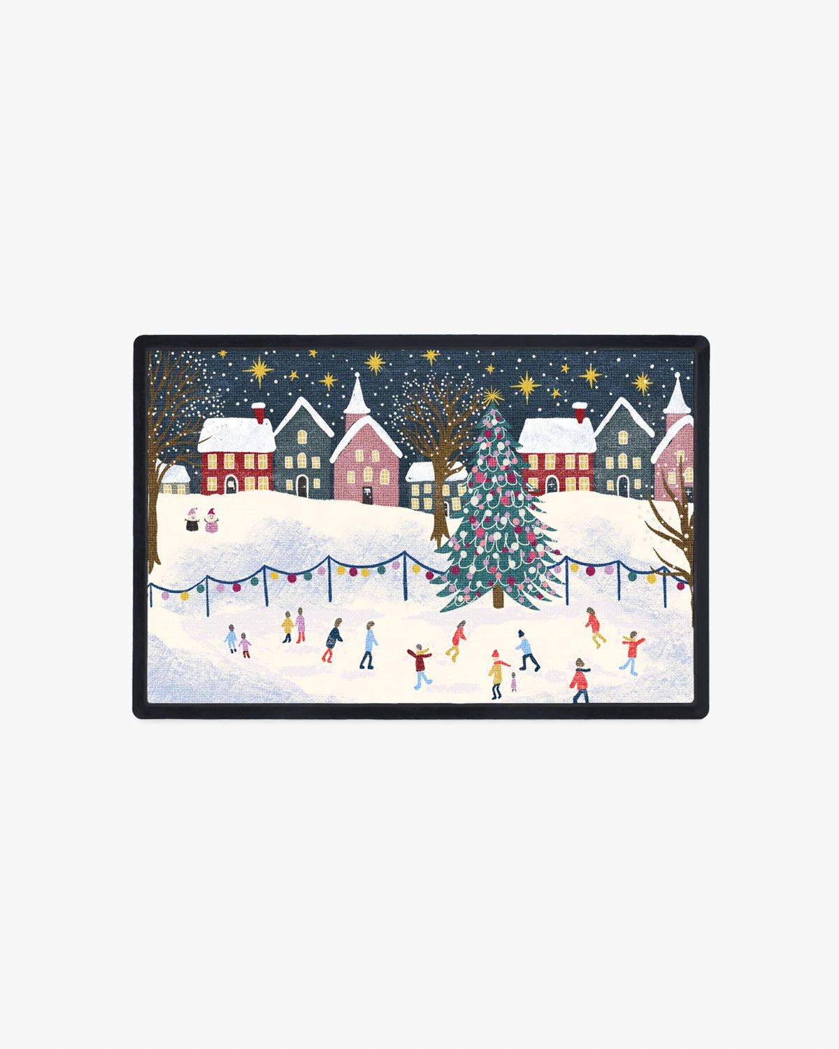 Moonlit Skate Multicolor Doormat