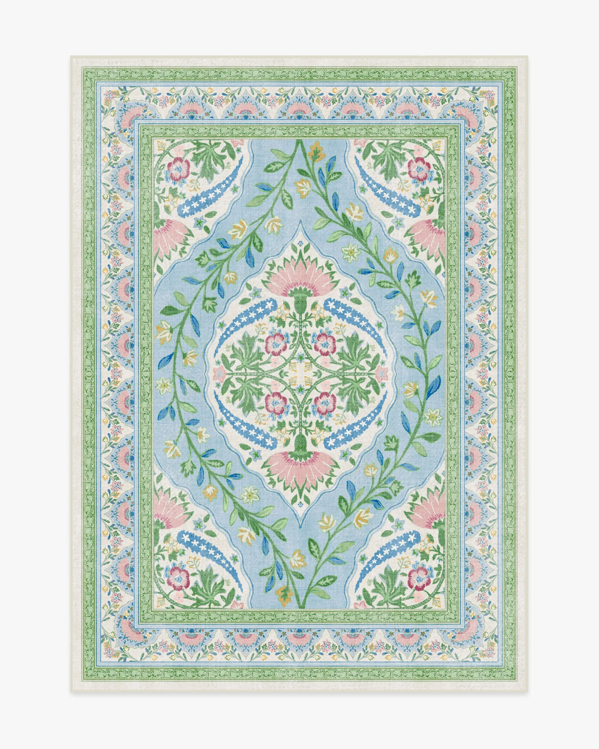 Skye Blue Multicolor Rug by Mrs. Alice