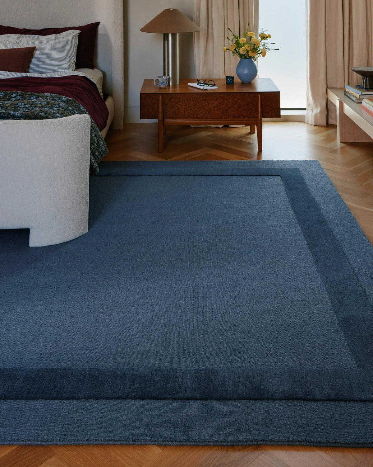 Lucien Slate Blue Wool Rug
