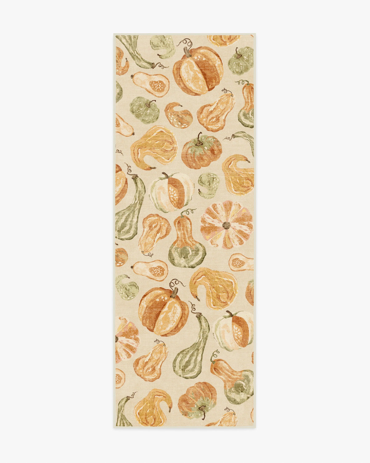 Harvest Veggies Cream Multicolor Flatwoven Rug