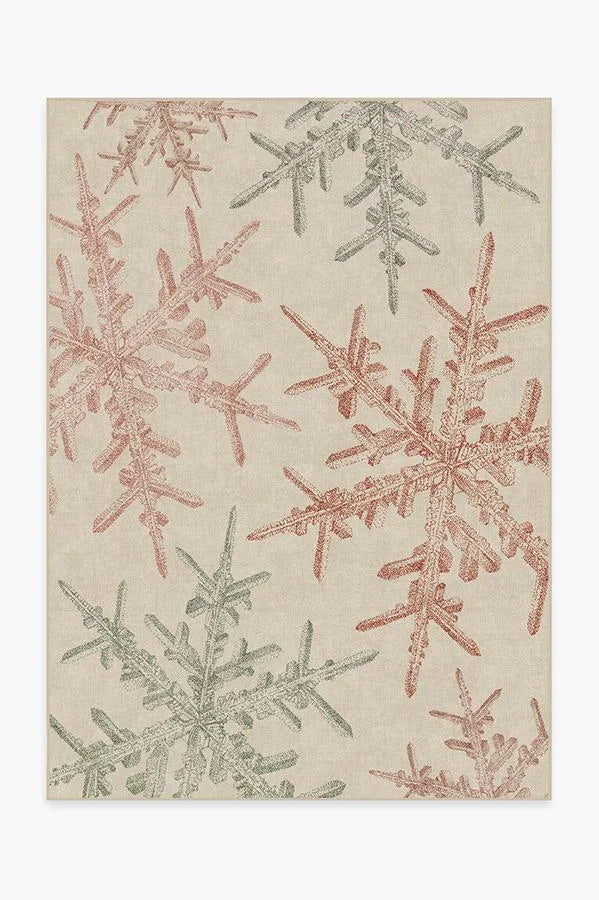 Snowflake Creme Flatwoven Rug