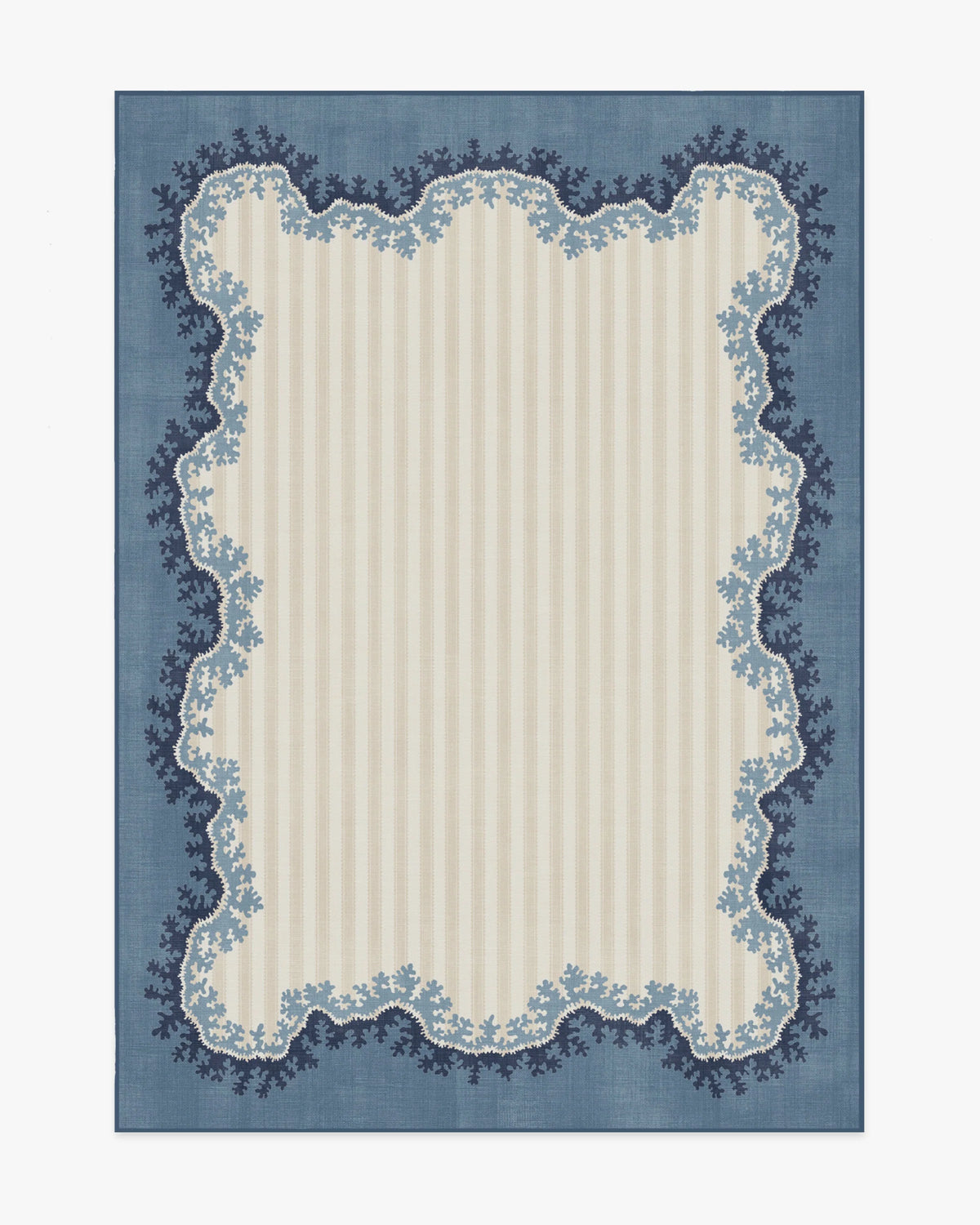 Oxbow Indigo Flatwoven Rug by Sanderson