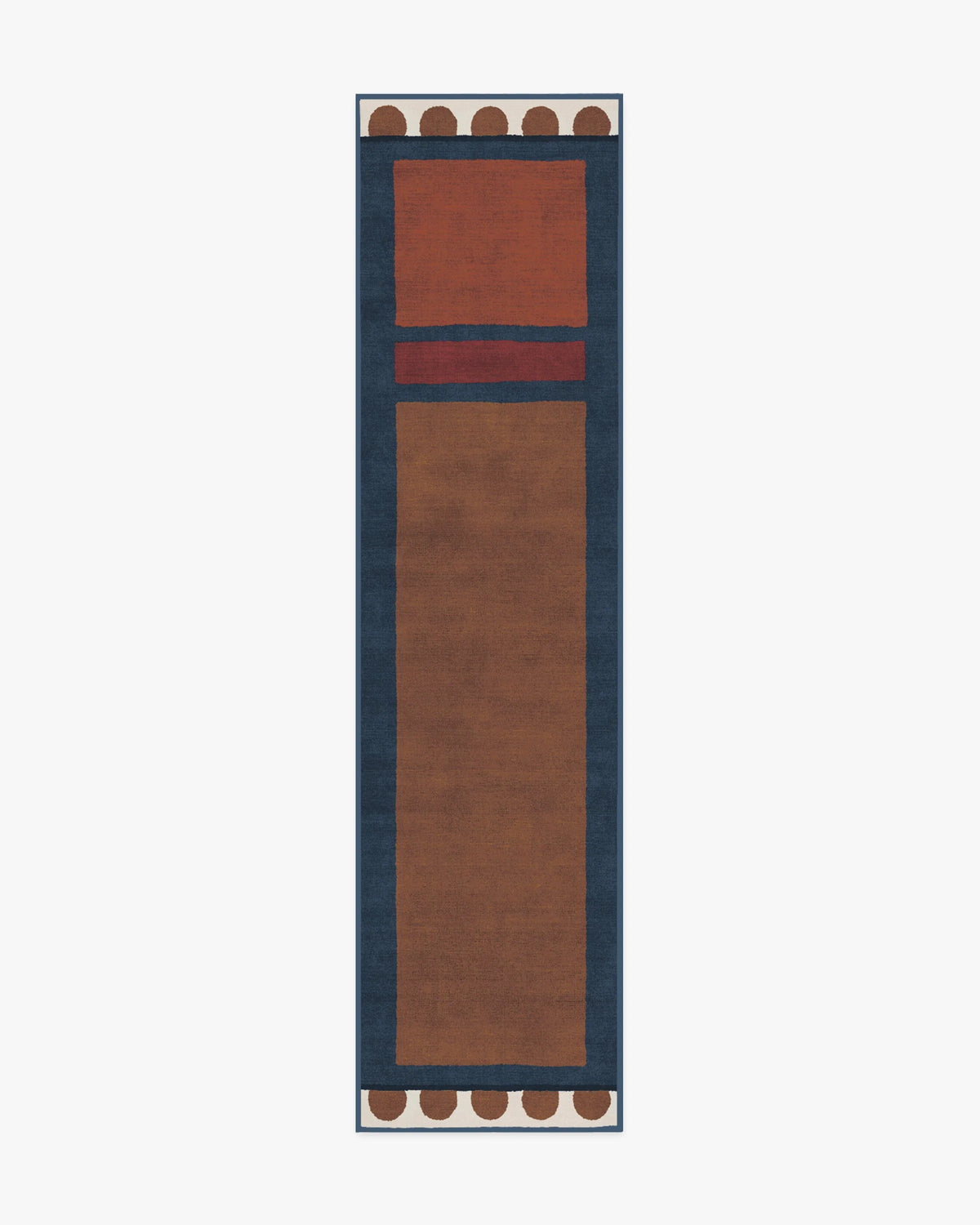 Nina Indigo & Rust Flatwoven Rug by Jungalow