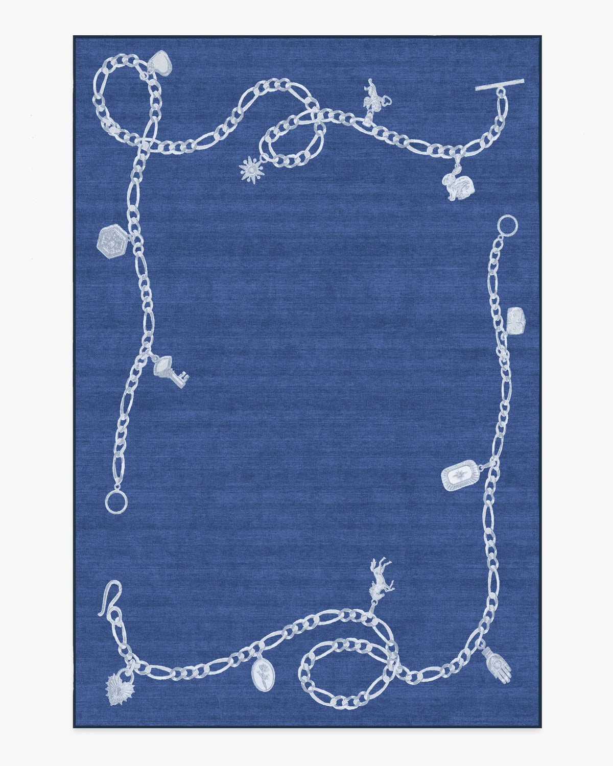 M&E Charms Midnight Blue Rug by Humberto Leon