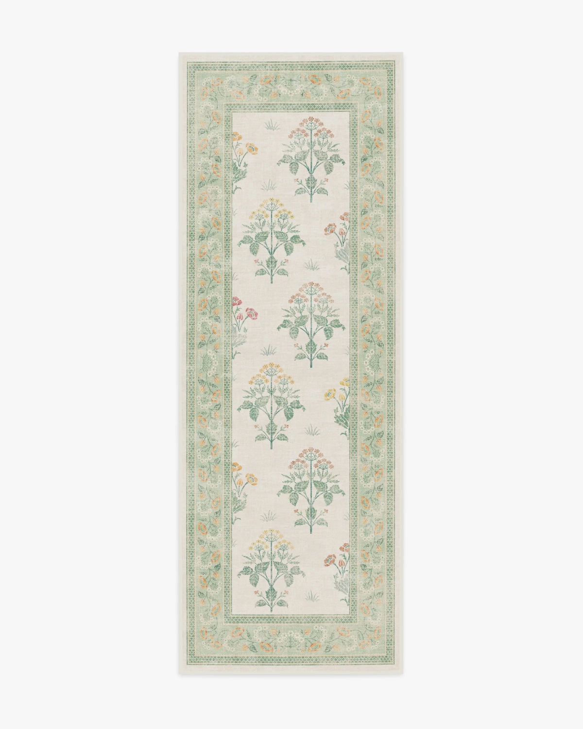 Meadow Sweet Ivory & Green Rug by Morris & Co.