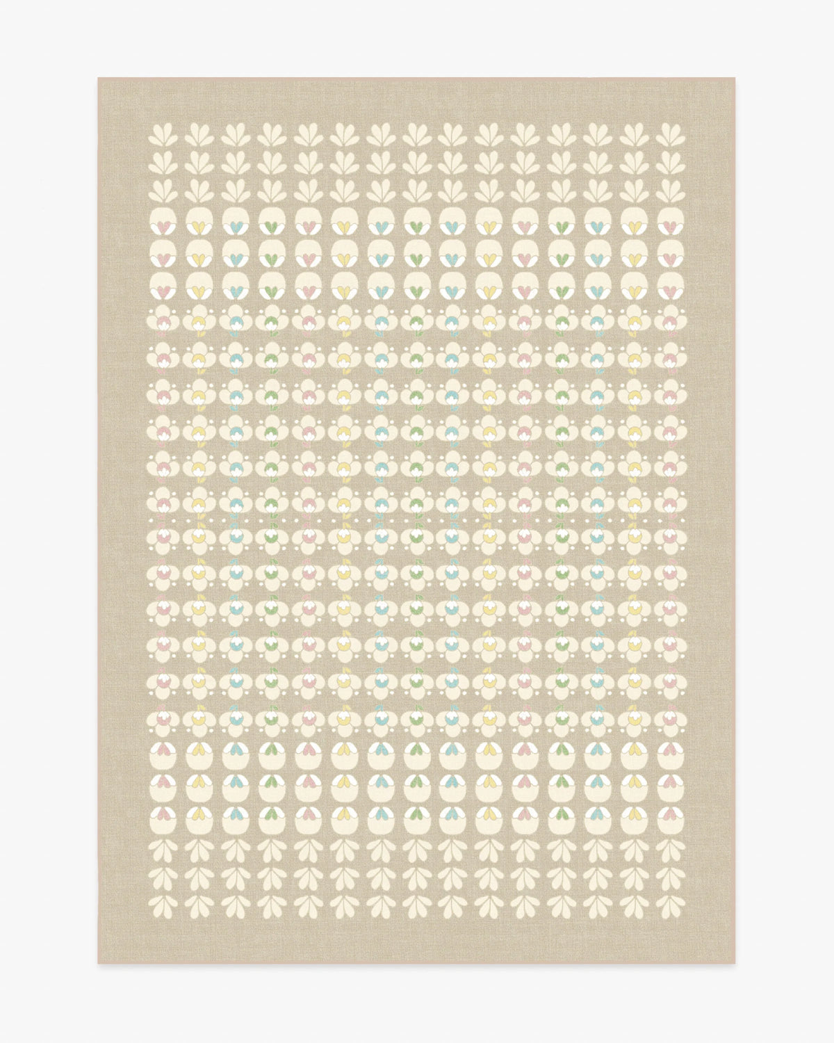 Ditzy Daisy Neutral Rug