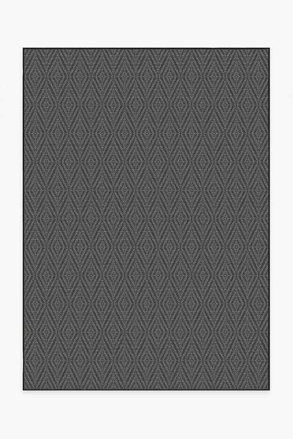 Halo Diamond Grey Outdoor Rug