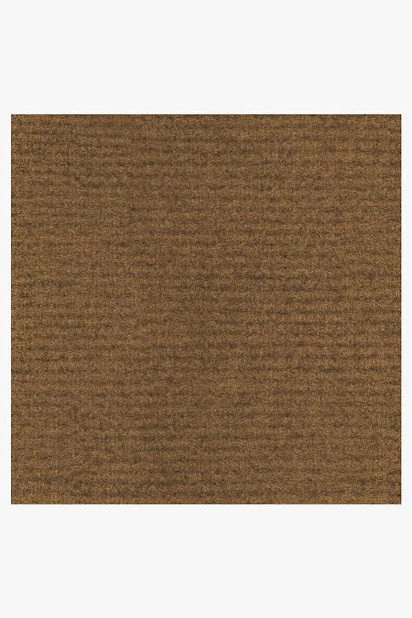 Looped Solid Dark Coir Large Doormat