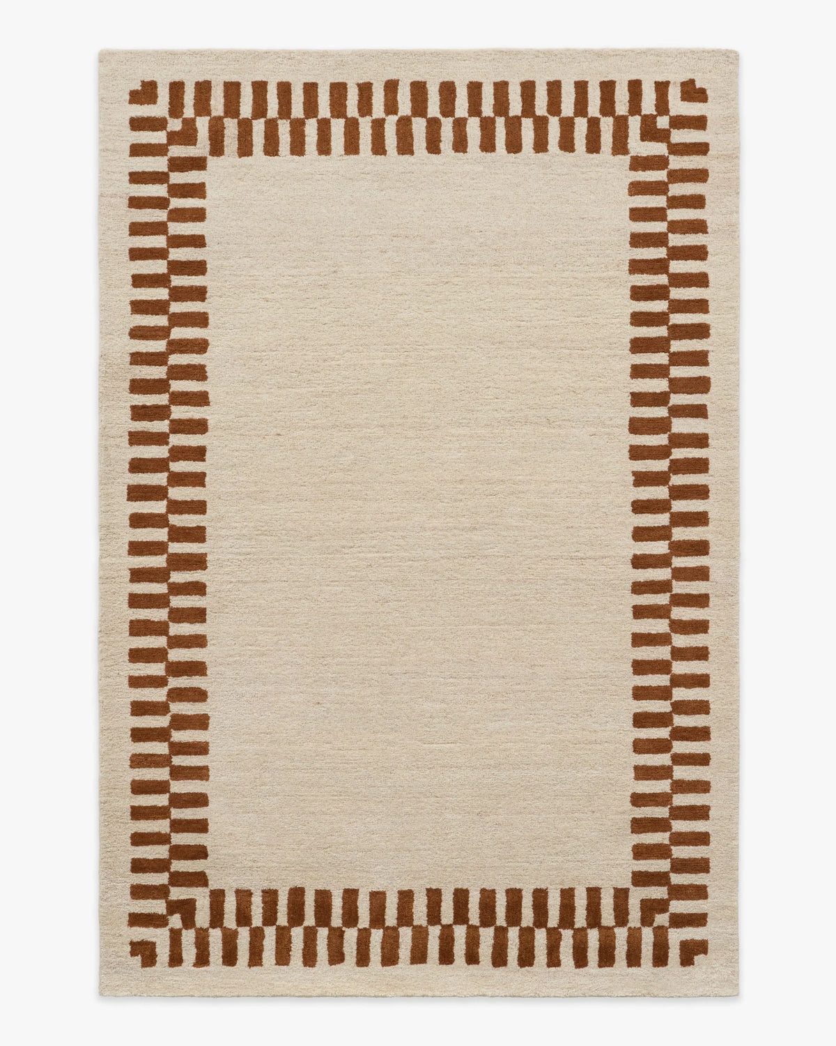 Farrow Ivory & Brown Wool Rug