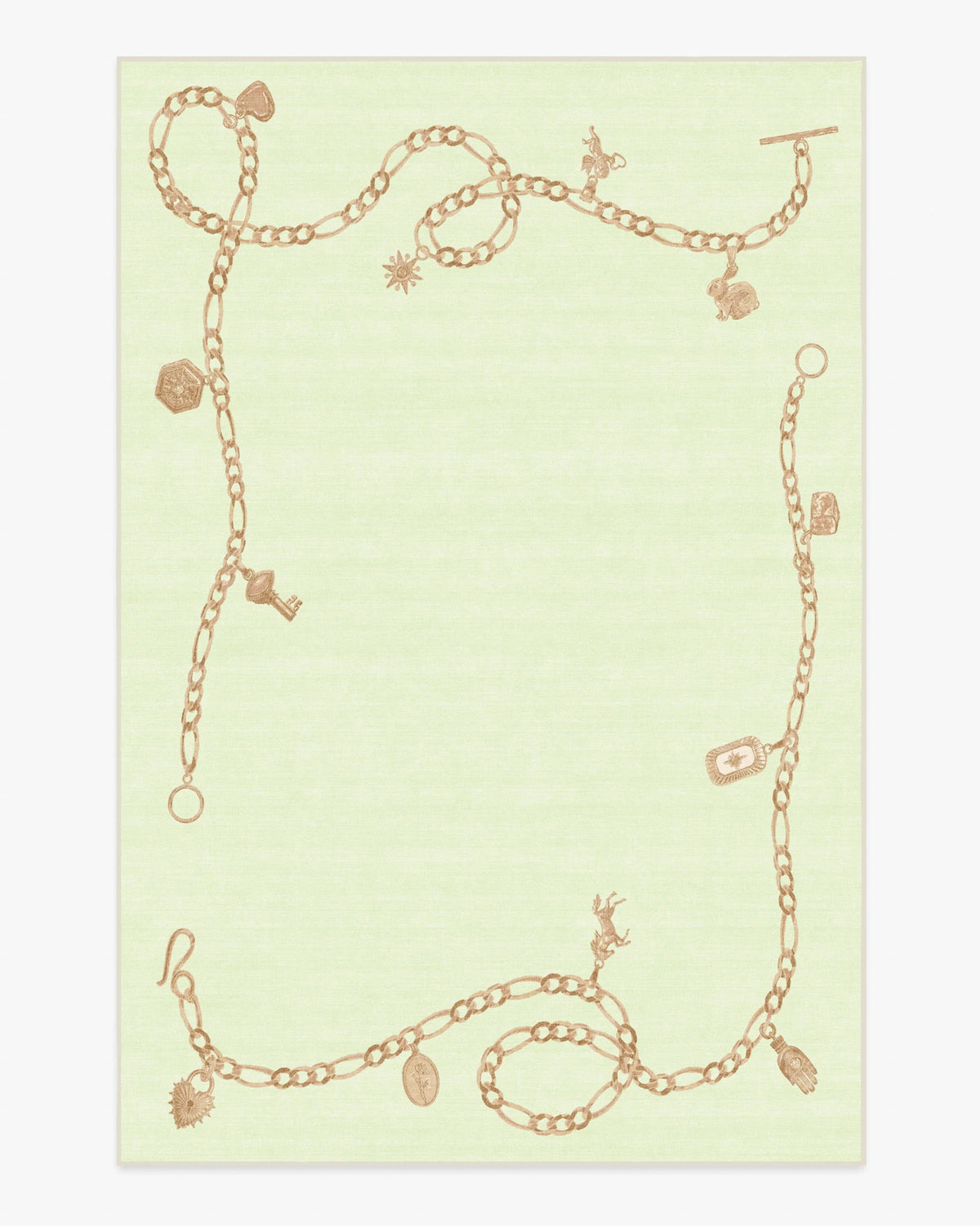 M&E Charms Pale Green Rug by Humberto Leon