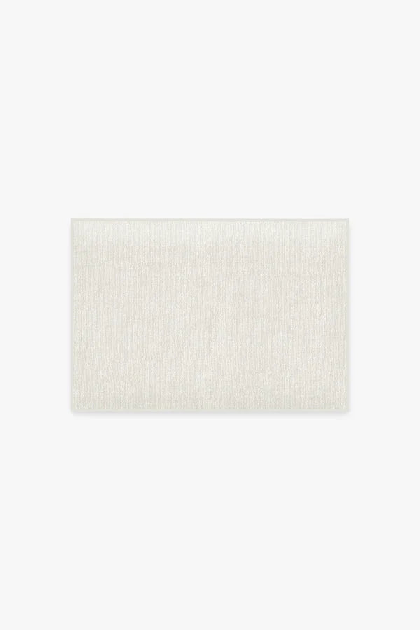 Solid Off-White Bath Mat