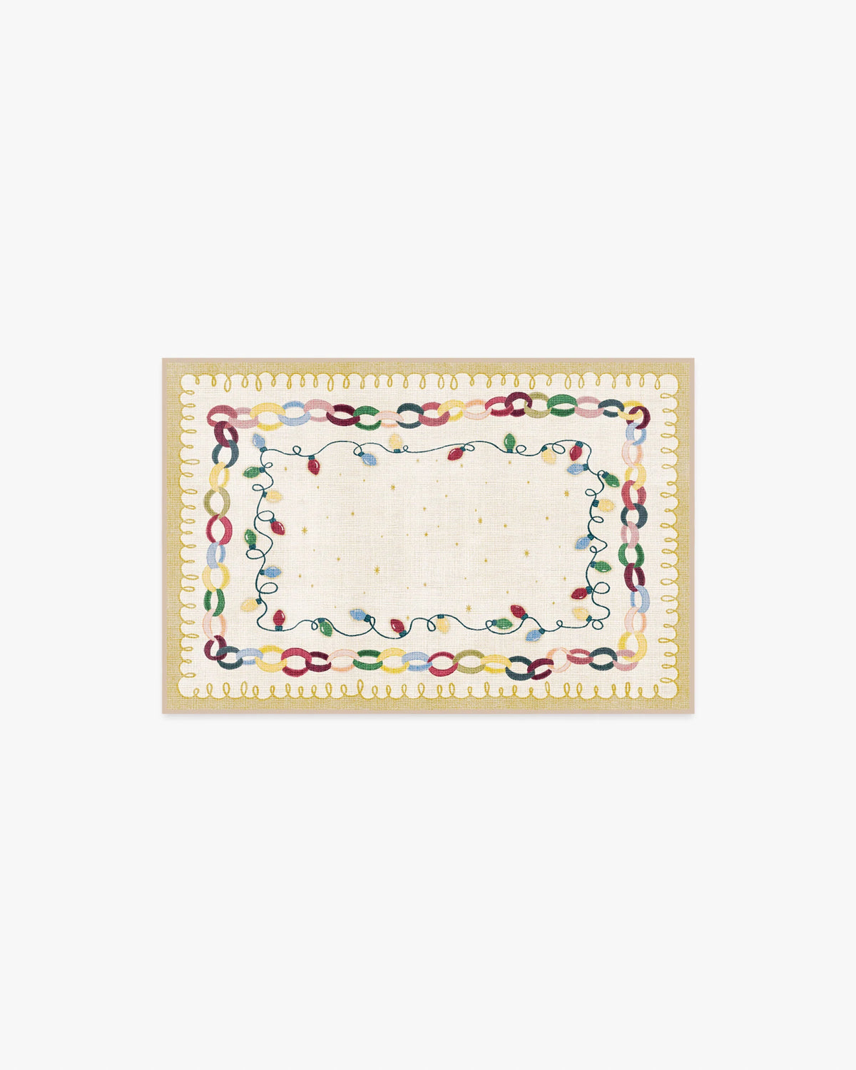 Garland Glow Cream Flatwoven Rug