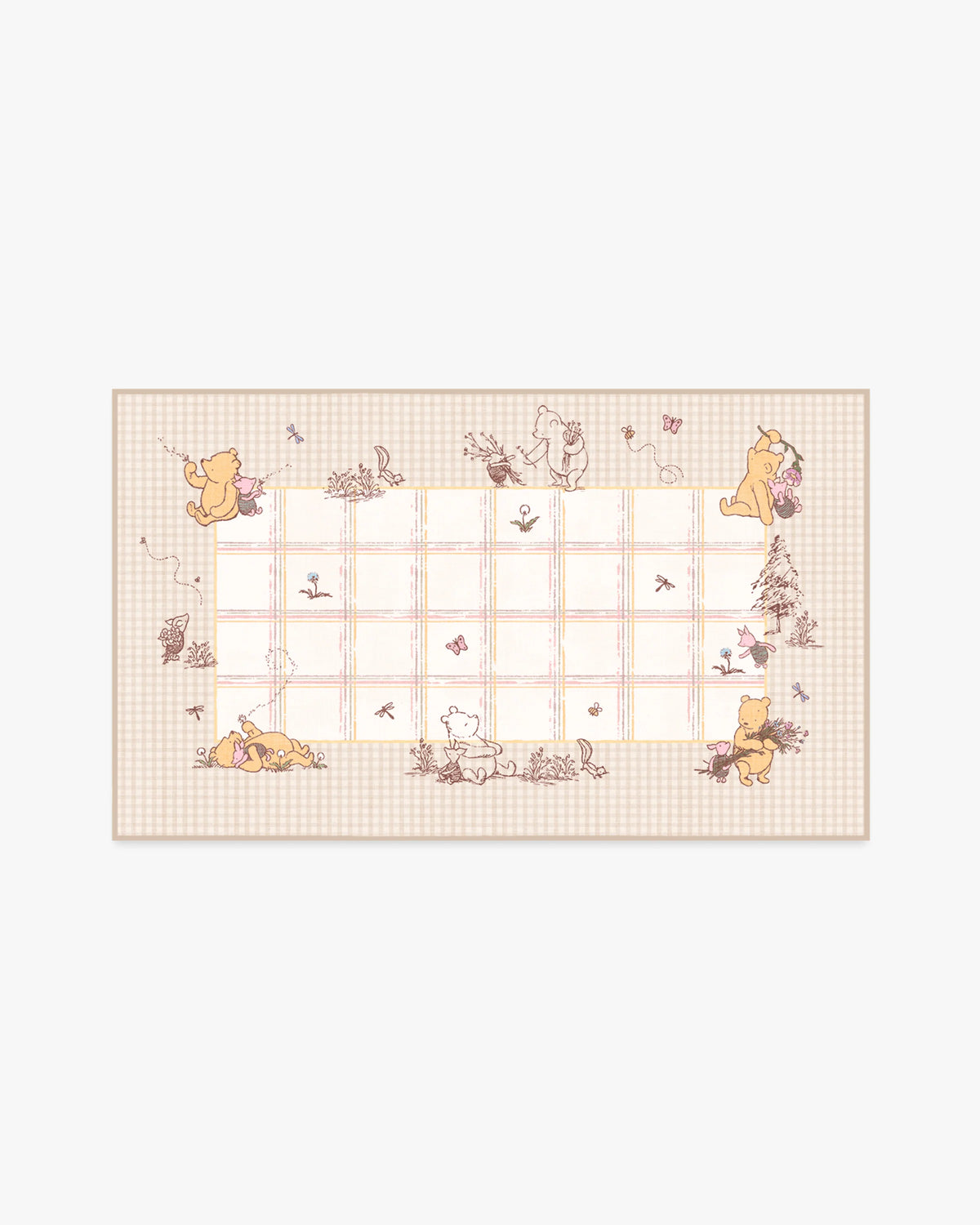 A Picnic Together Cream Multicolor Flatwoven Rug