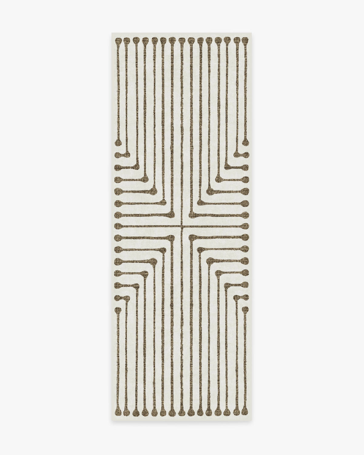 Inkdrop Camel & Ivory Rug by Jonathan Adler