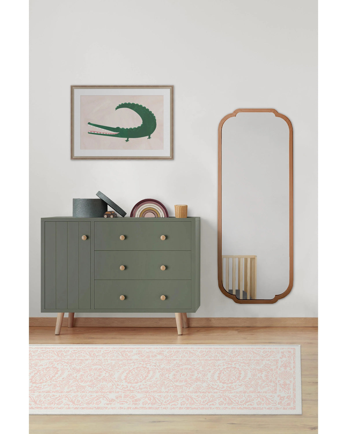 Delphina Powder Pink Flatwoven Rug