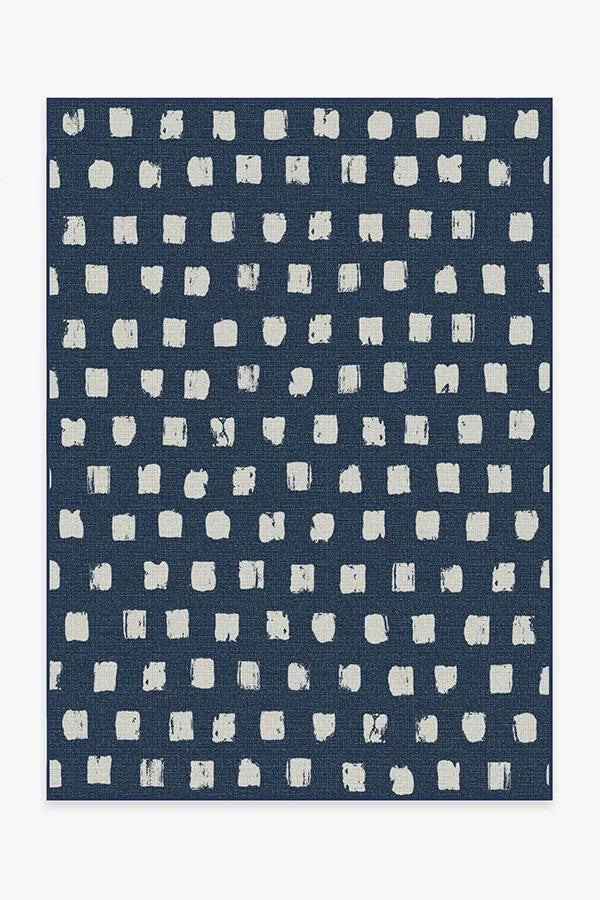 Cobblestone Navy Outdoor Rug