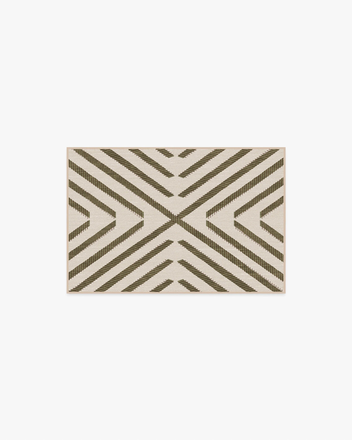 Memphis Olive Flatwoven Rug by Jonathan Adler