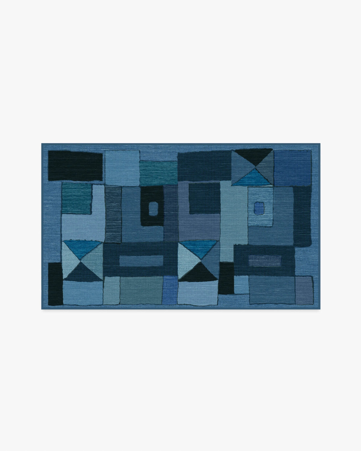Modra Indigo Flatwoven Rug by Jungalow