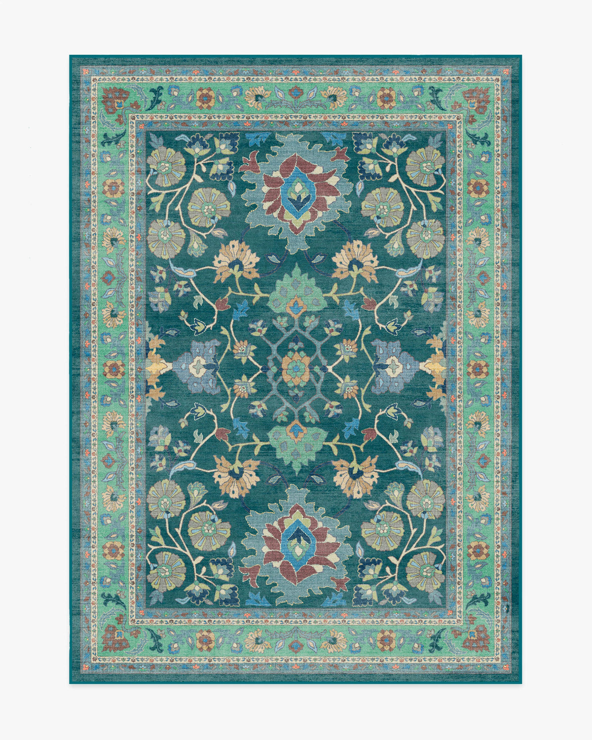 Calabria Teal Flatwoven Rug