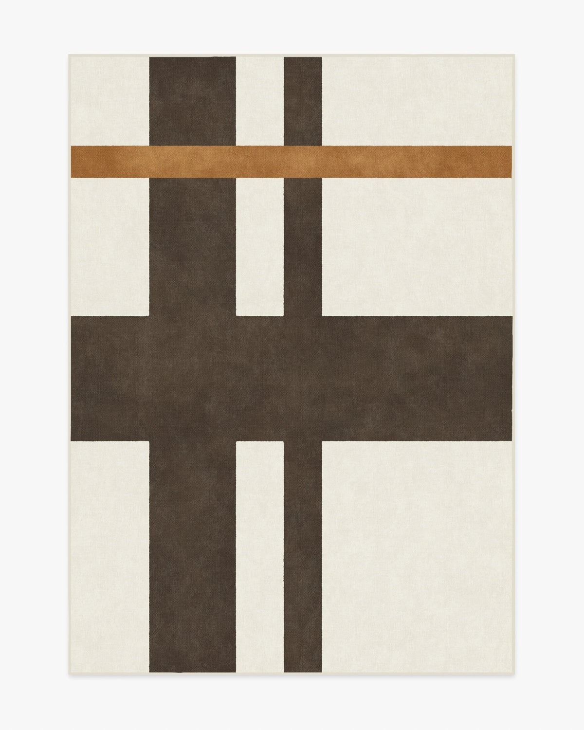 Scala Ivory & Brown Flatwoven Rug by The Local Project