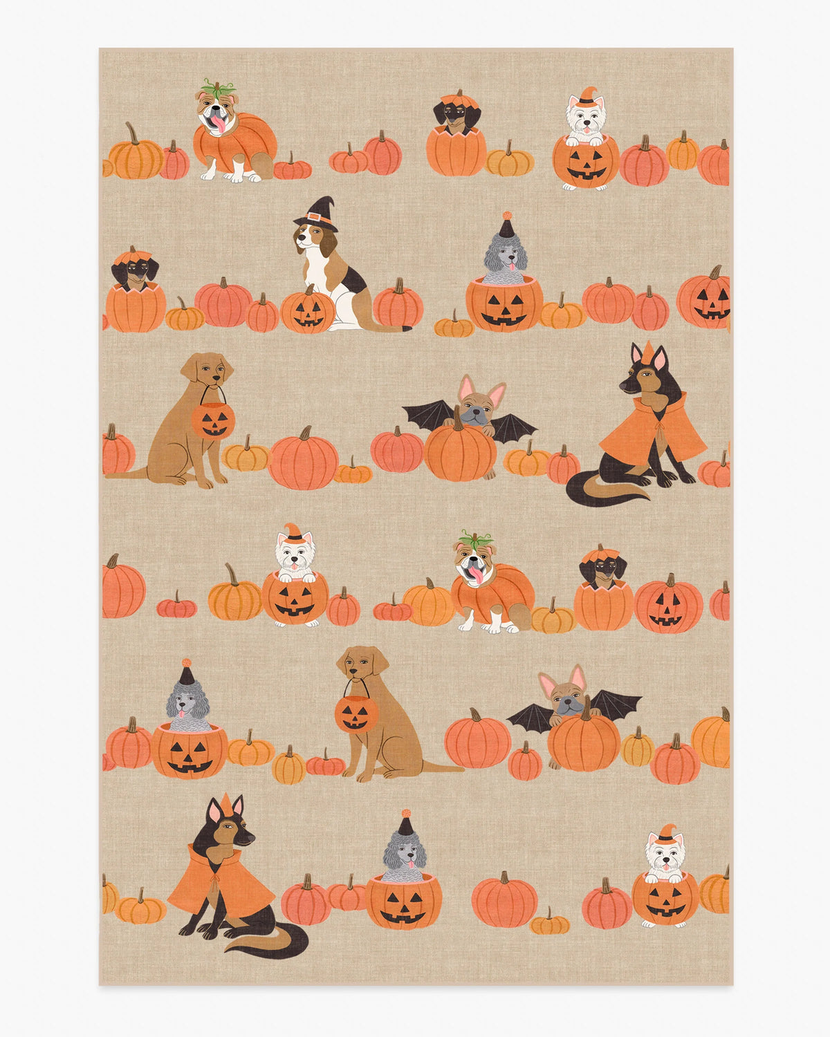 Puppy Patch Natural Multicolor Rug
