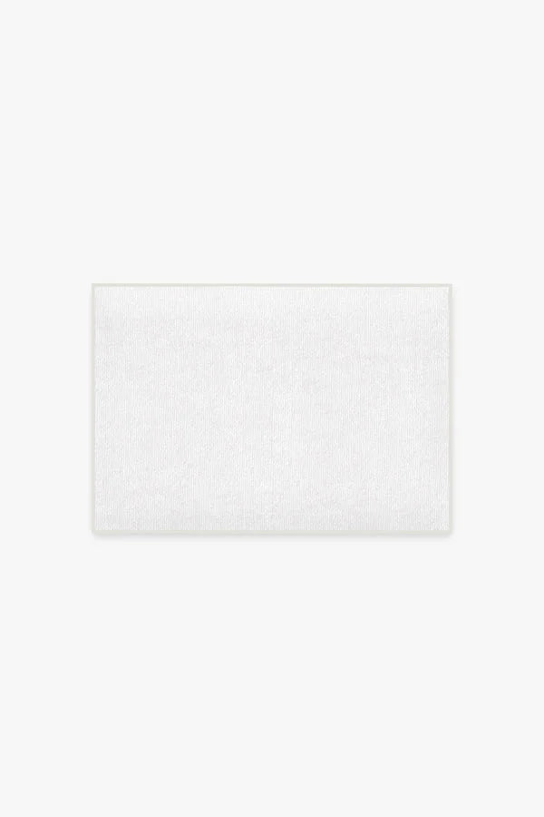 Solid White Bath Mat