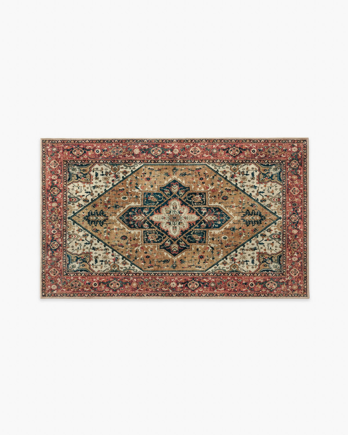 Santiago Camel & Scarlet Rug