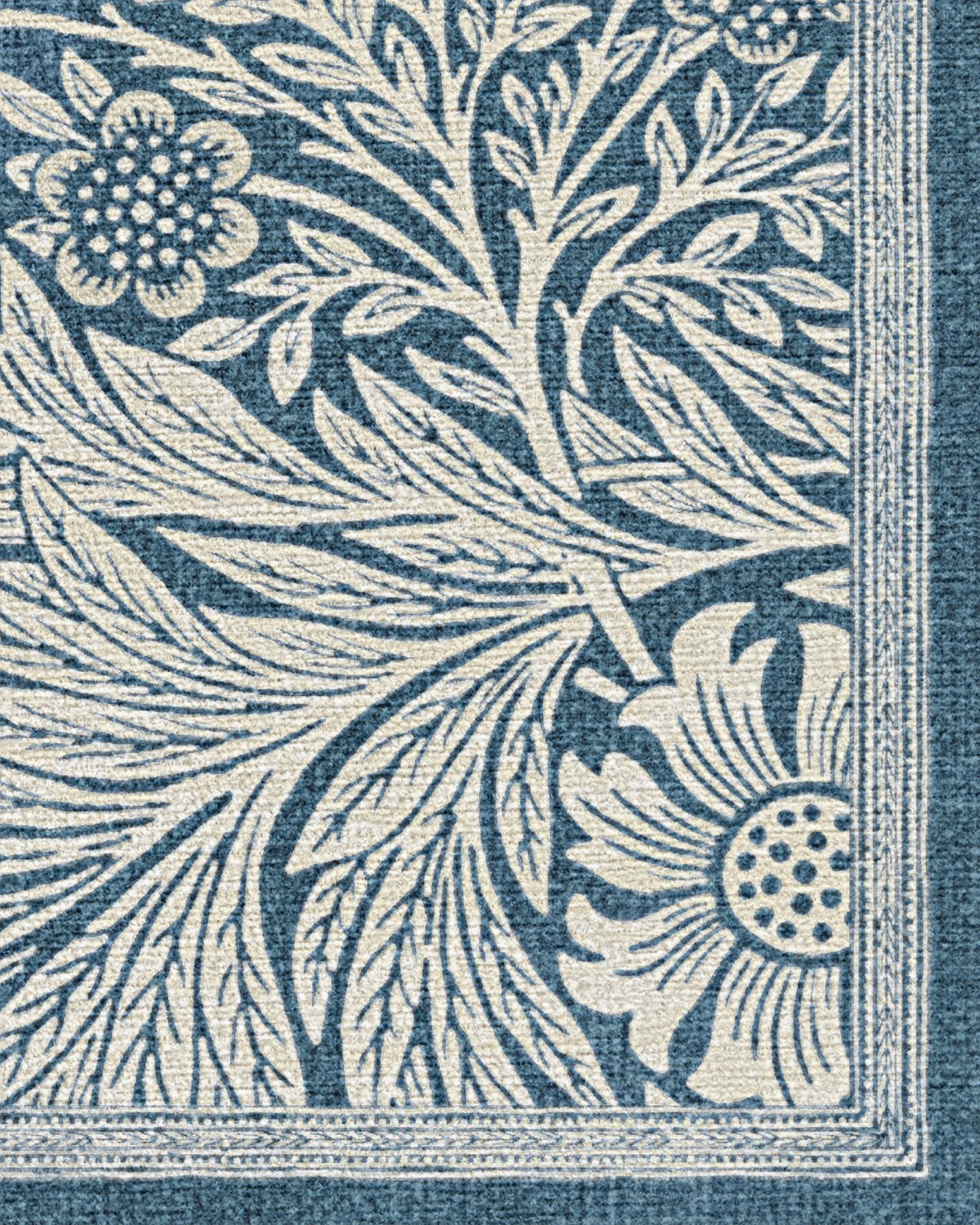 Marigold Blue Flatwoven Rug by Morris & Co.