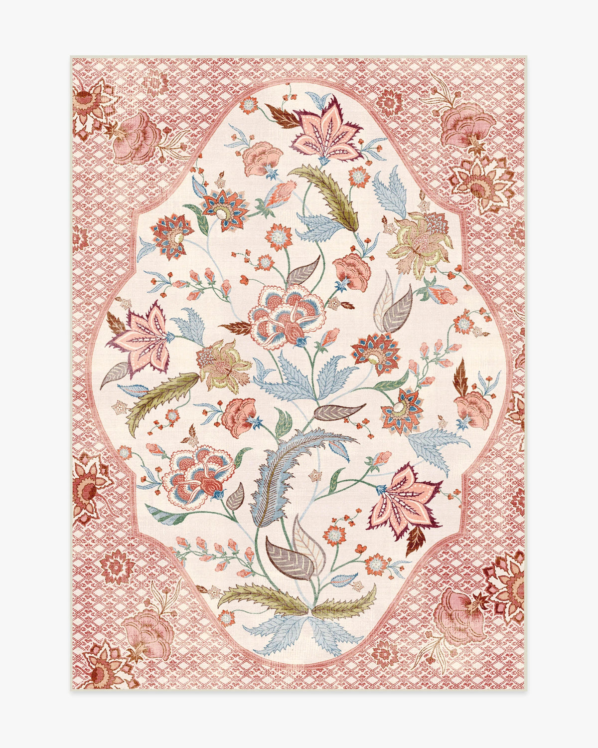 Rosalee Red Multicolor Outdoor Rug