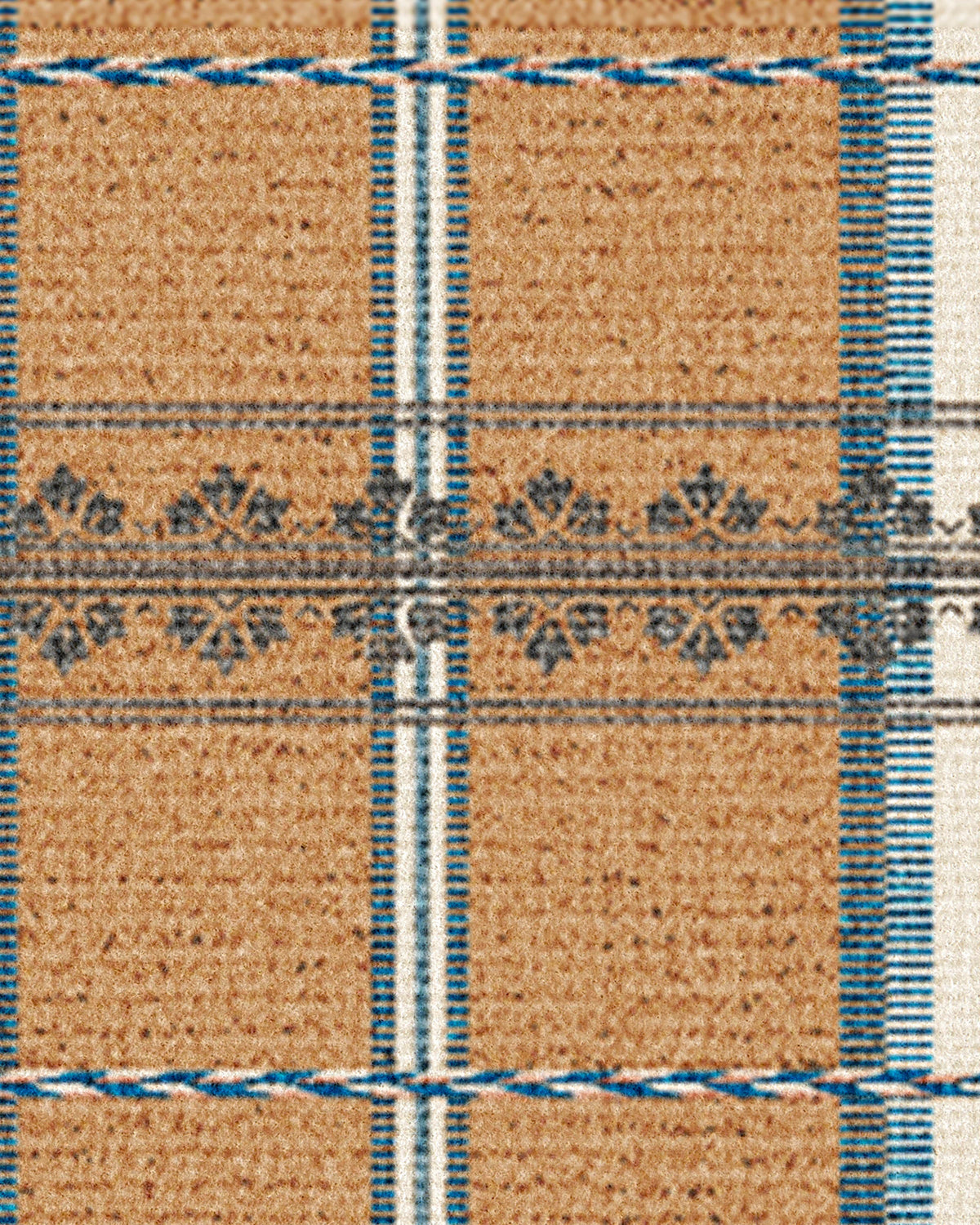 Hanover Check Coir Doormat by Morris & Co.