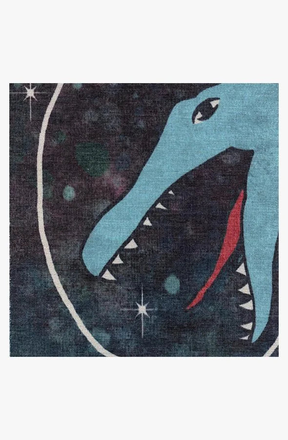Dinosaurs in Space Flatwoven Rug