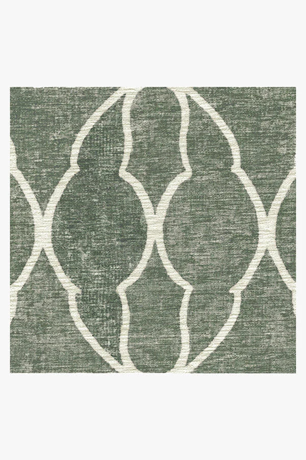 Grogu™ Trellis Sage Green Flatwoven Rug