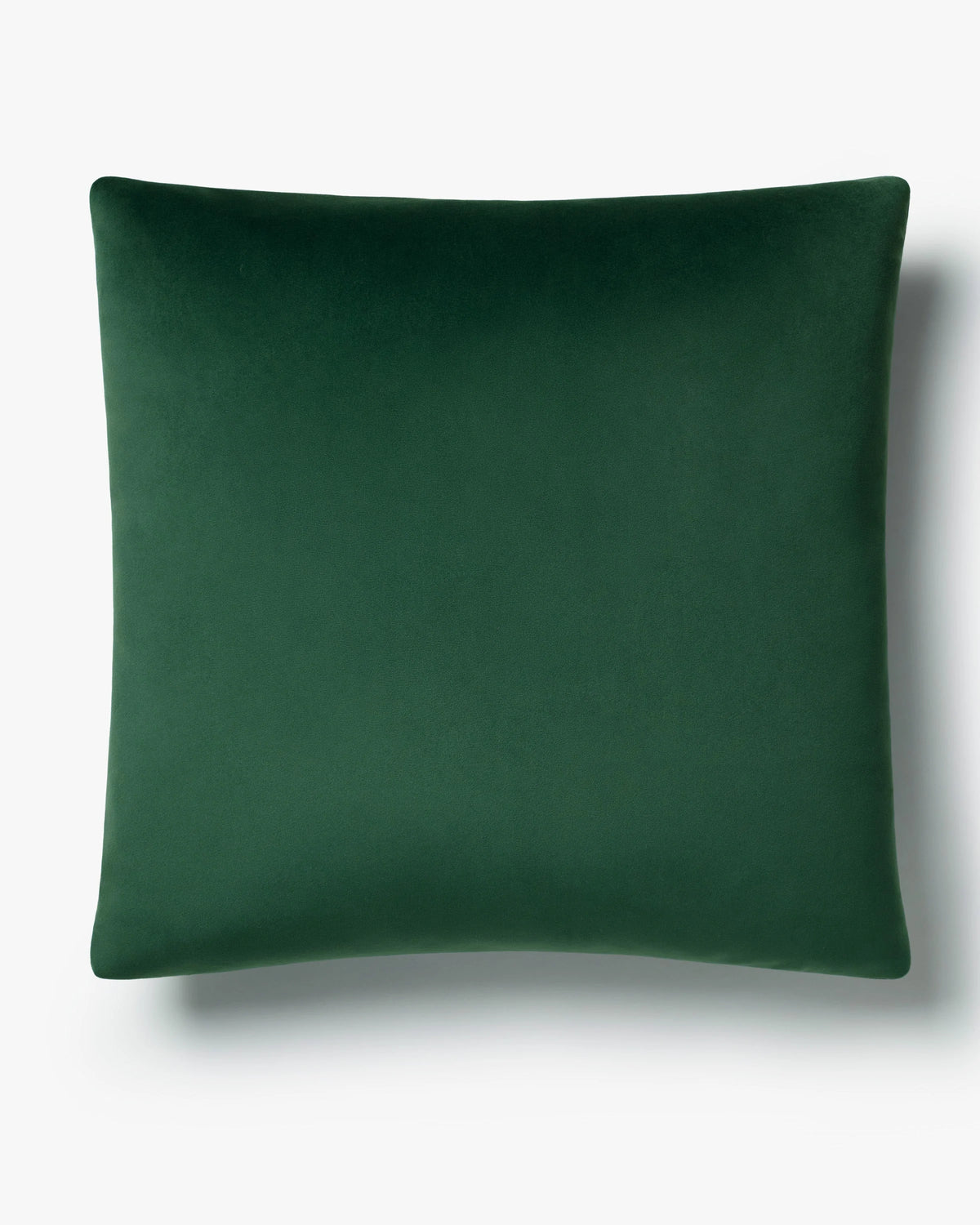 Spruce Green Velvet Throw Pillow