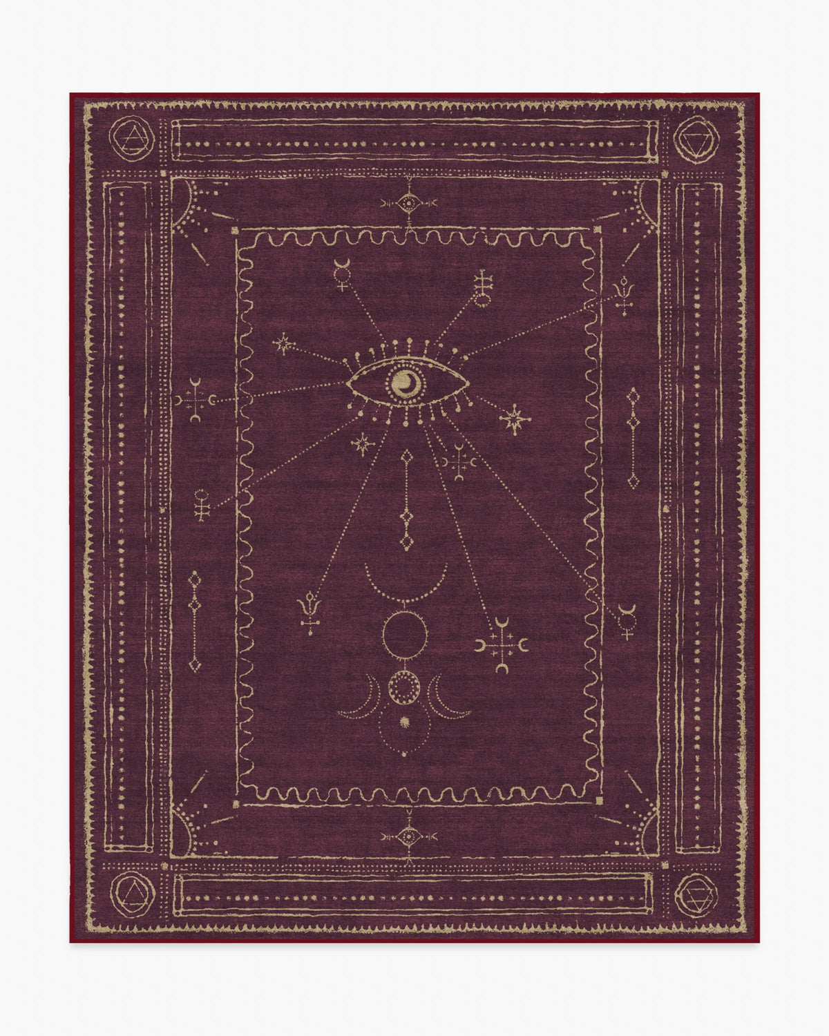Velith Burgundy Flatwoven Rug
