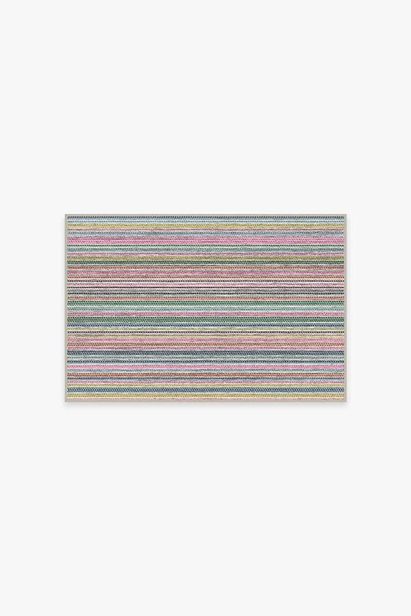 Multi Stripe Polychrome Rug