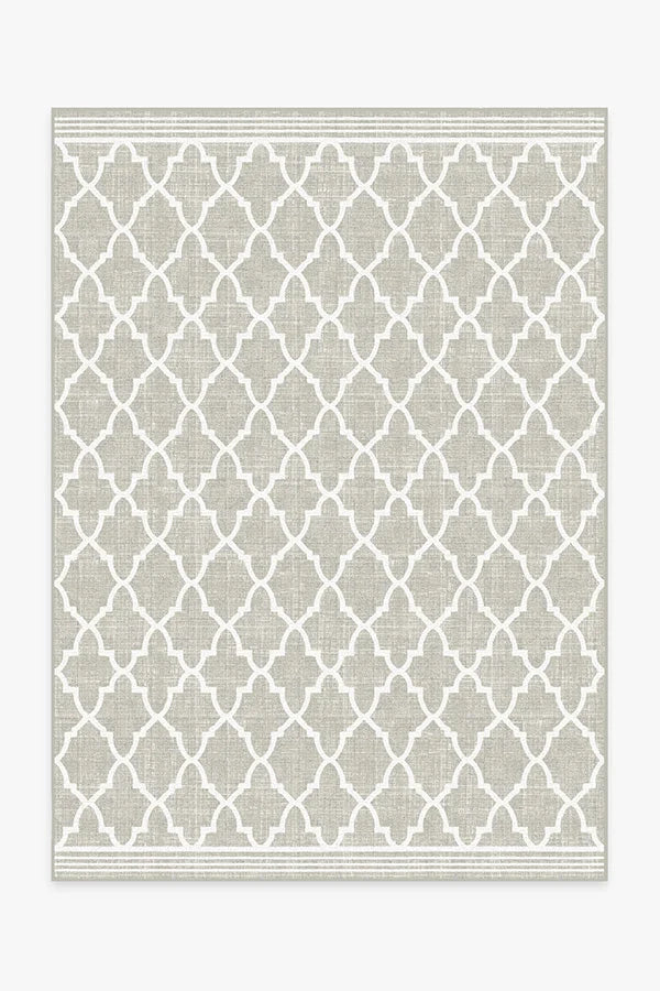 Varia Trellis Stone Outdoor Rug