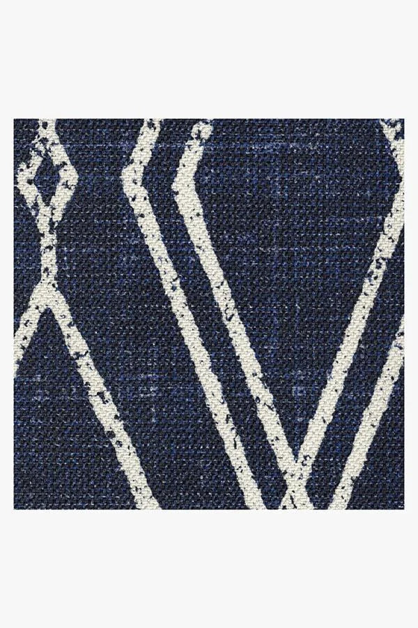 Gemma Lattice Royal Blue Outdoor Rug