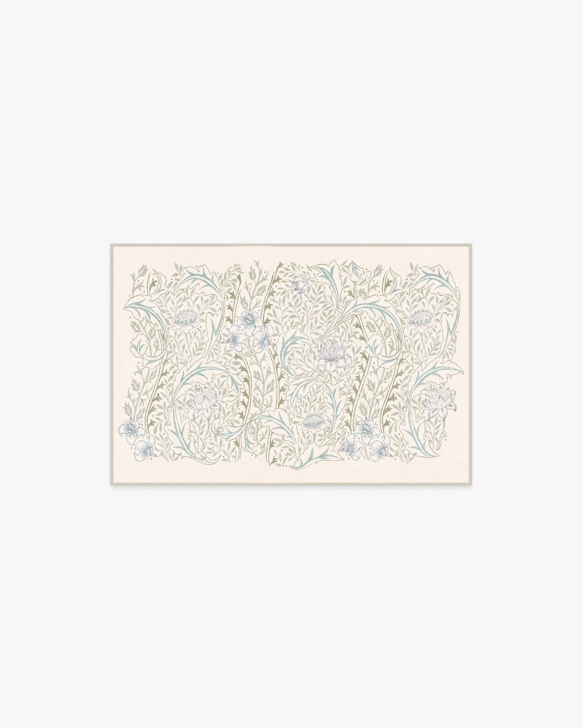 Wild Tulip & Vine Cream Flatwoven Rug by Morris & Co.
