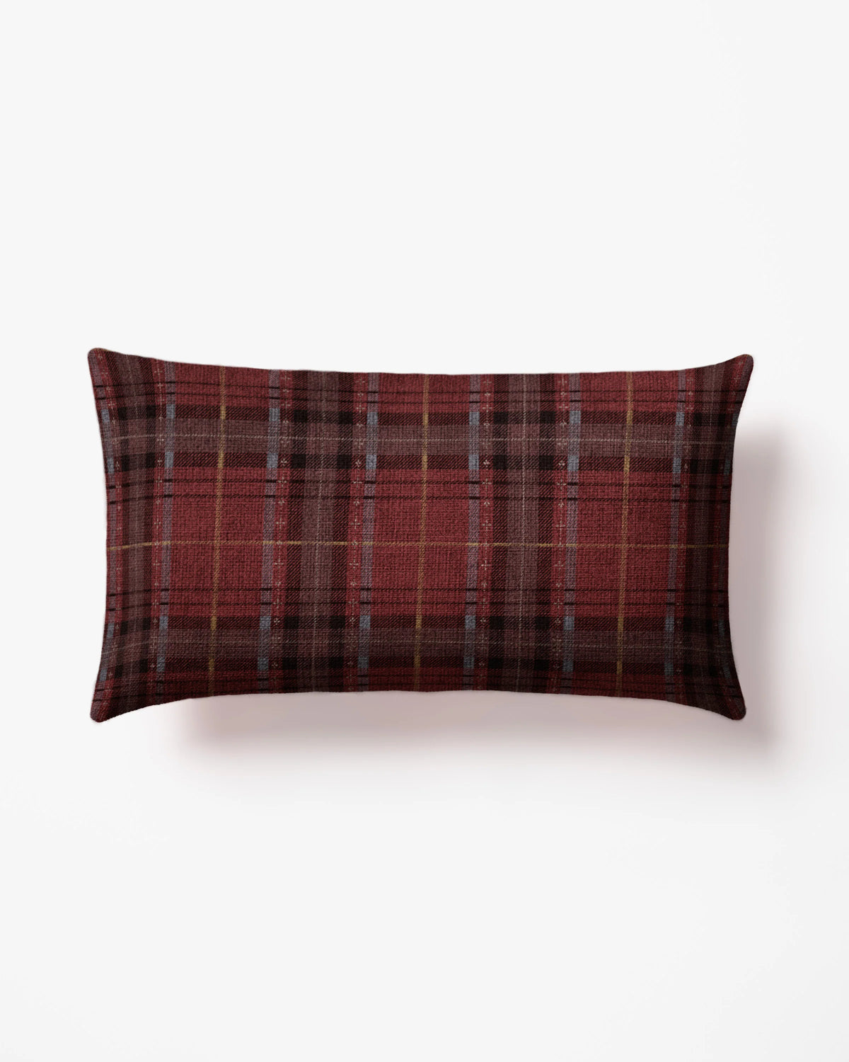 Heirloom Tartan Red Woven Throw Pillow