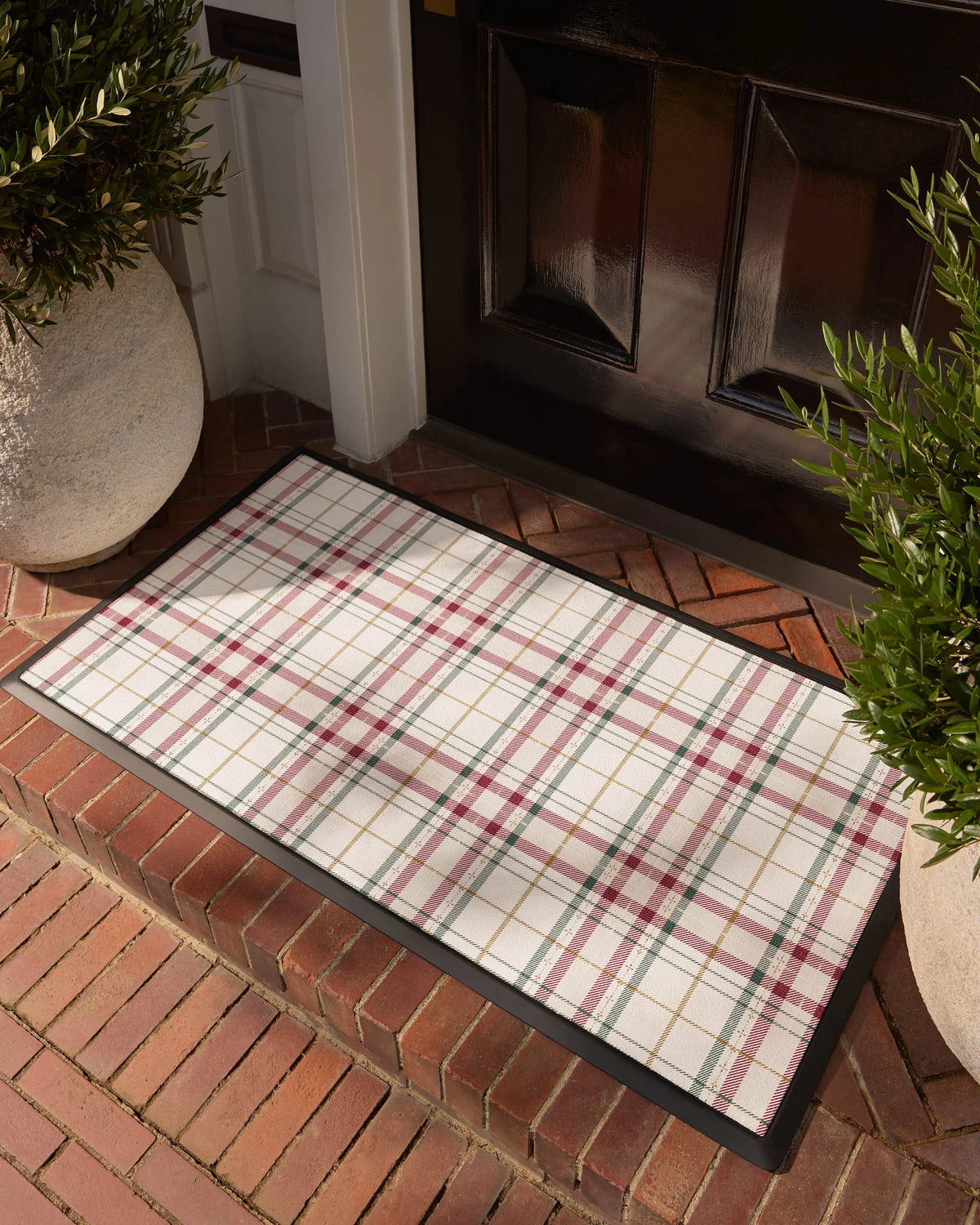 Heirloom Tartan Cream Large Doormat