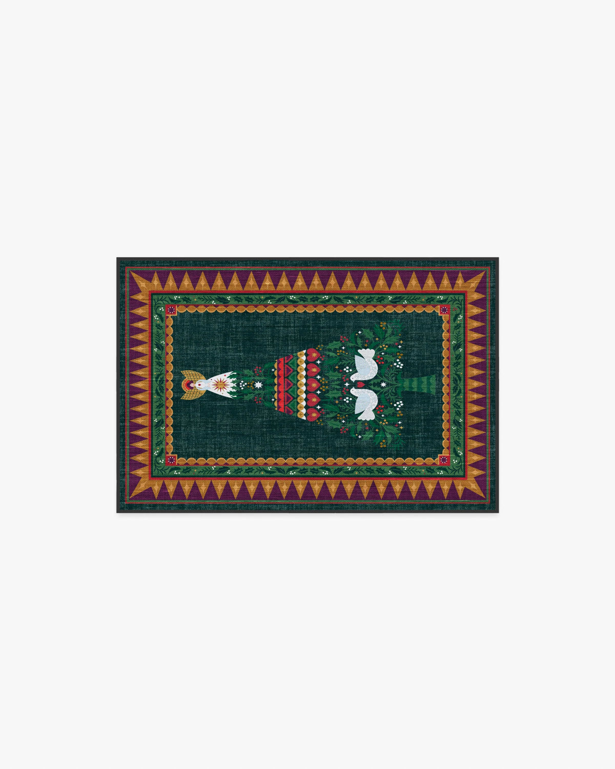 Giving Tree Green & Gold Rug