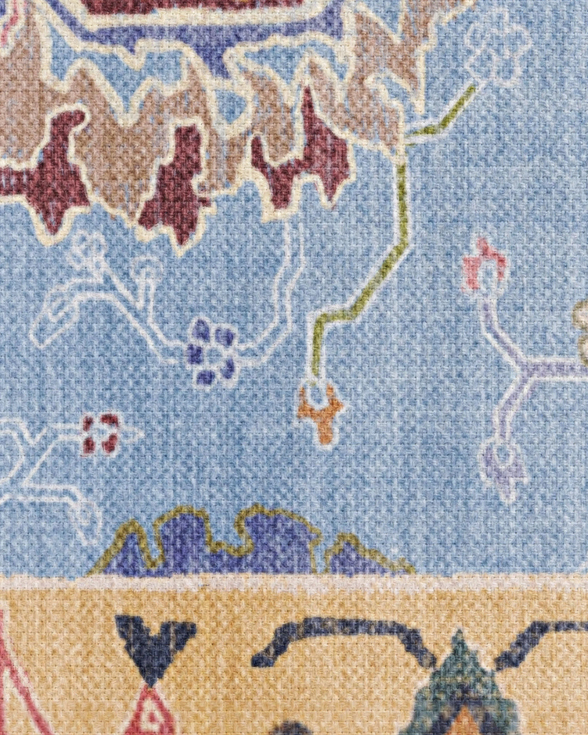 Mehr Soft Blue & Yellow Outdoor Rug